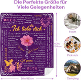 Regalos para mamá, regalo de aniversario para parejas, mujeres hermosas, esposos, hermanas y madres, seguridad ideal para el día de la madre, día de San Valentín y Navidad Camas y mantas de 50 X 60 pulgadas Yasrlvun