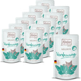 MjAMjAM - Comida húmeda premium para gatos - Bienestar - Digestivo - Carne de vacuno, paquete de 12 (12 x 125 g), sin cereales