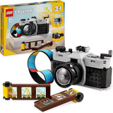 LEGO Creator Cámara de juguete retro 3 en 1, cámara de vídeo, televisor, decoración de escritorio para niños o accesorios de dormitorio, regalos de fotografía para niñas y niños de 8 años 31147 Juegos de construcción Besuche den LEGO-Store Single