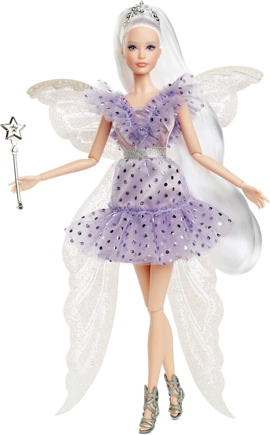 Muñeca Barbie Signature Hada de los Dientes, Muñeca coleccionable con alas de hada, varita mágica y monedero, regalo para niños mayores de 6 años, JCW43 Naty Shop Dolls