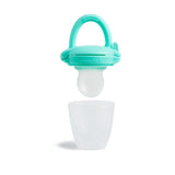 Dispensador de alimentos de silicona para bebés Munchkin | Ideales para llevar: bolsas de silicona para alimentos congelados | Dispensador de alimentos con alimentación automática | Comedero de destete | Sin BPA | A partir de 4 meses+ | Paquete de 2 | azul y verde