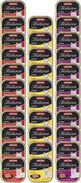 animonda Vom Feinsten Kitten Variedad para Gatitos (32 x 100g), comida húmeda sin cereales y sin azúcar para gatos jóvenes con ingredientes 100% frescos y cárnicos.