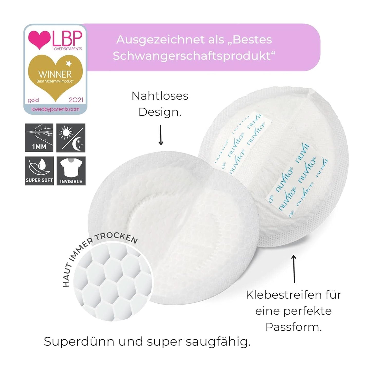 Nuvita 1202 - Absorbentes para lactancia diurna y nocturna Accesorios Alimentación y Lactancia Tienda Bebe Naty