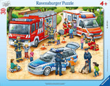 Ravensburger Puzzle para niños - 06144 Profesiones interesantes - Puzzle con estructura para niños a partir de 4 años con 30 piezas Puzzle Naty Shop Verde azulado / Turquesa