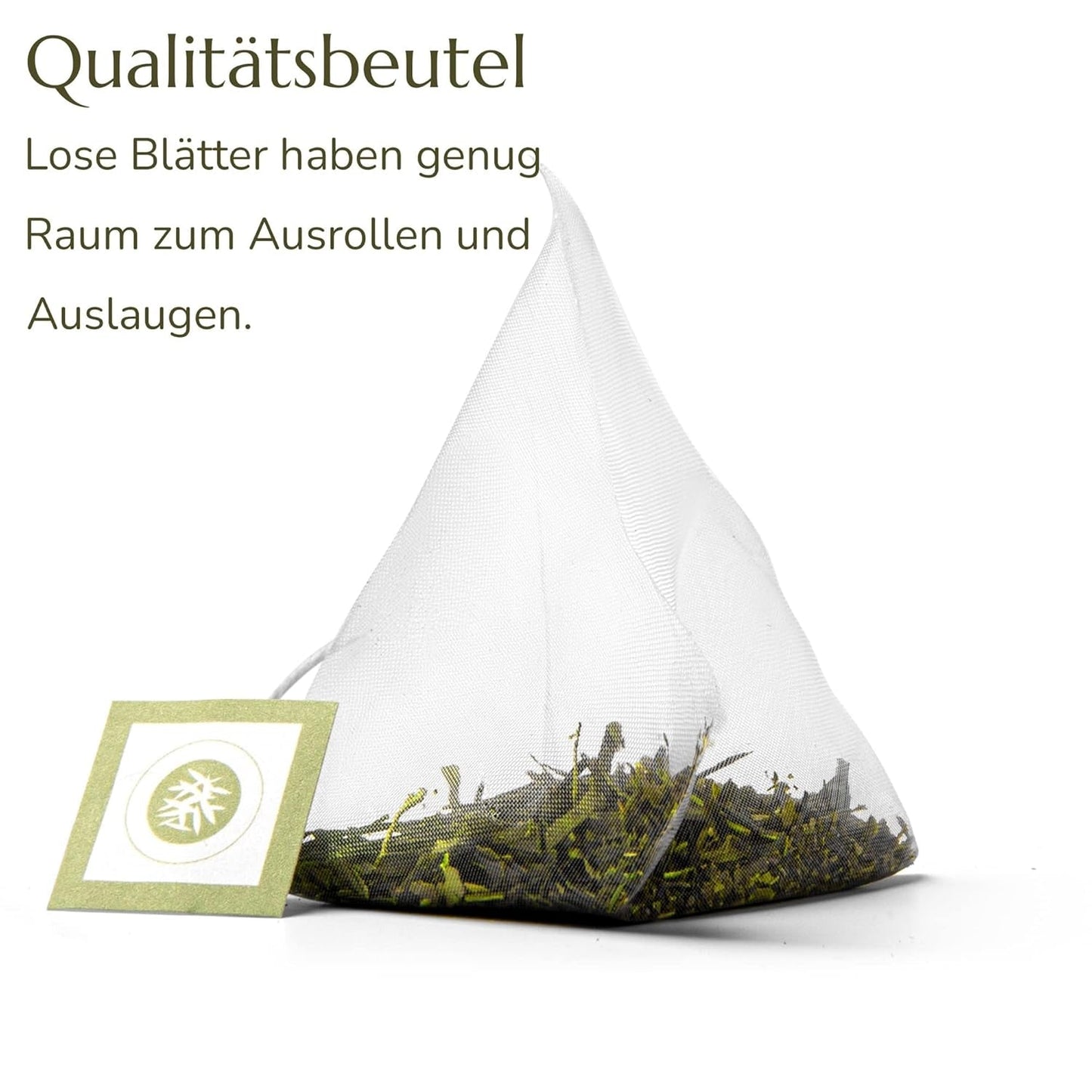 Anna'S Teapot Sencha Bolsitas de té verde orgánico - Té verde japonés orgánico 20 bolsitas piramidales en una bolsa resellable
