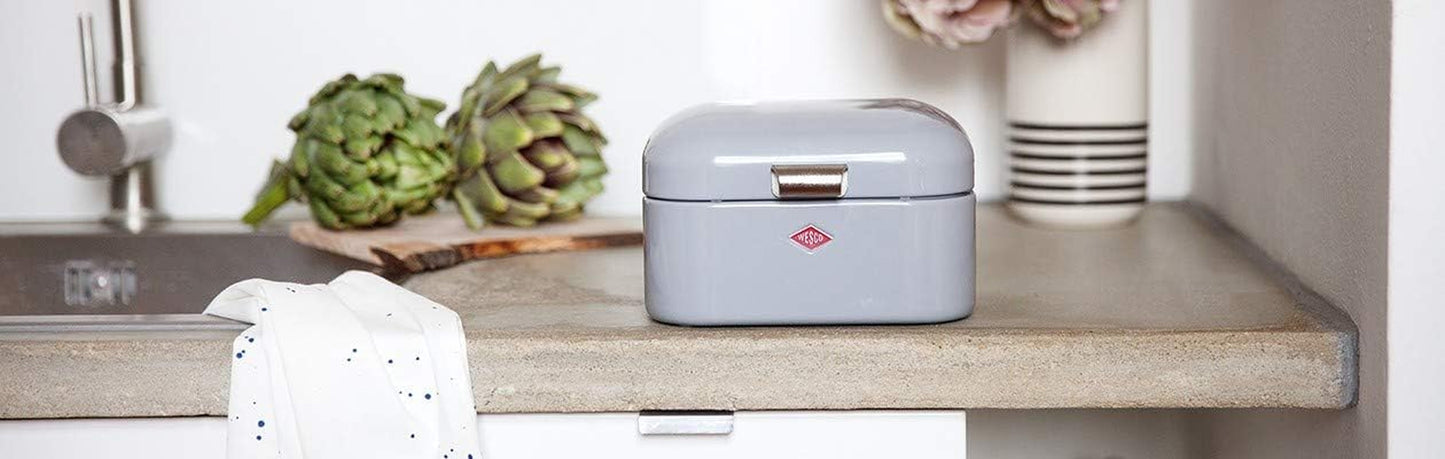 Wesco 235 001 Panera Mini Grandy 17 x 18 x 12 cm (largo/ancho/alto) rosa, acero inoxidable Cajas para almacenar alimentos Naty Shop