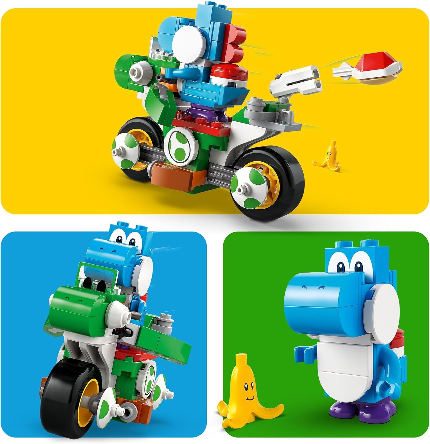 LEGO Super Mario: Mario Kart - Moto Yoshi, set coleccionable Nintendo Adventure, regalo para niños, niños, niñas y jugadores mayores de 7 años, set de colección de figuras de Yoshi 72031 Juegos de construcción Ver en LEGO-Store