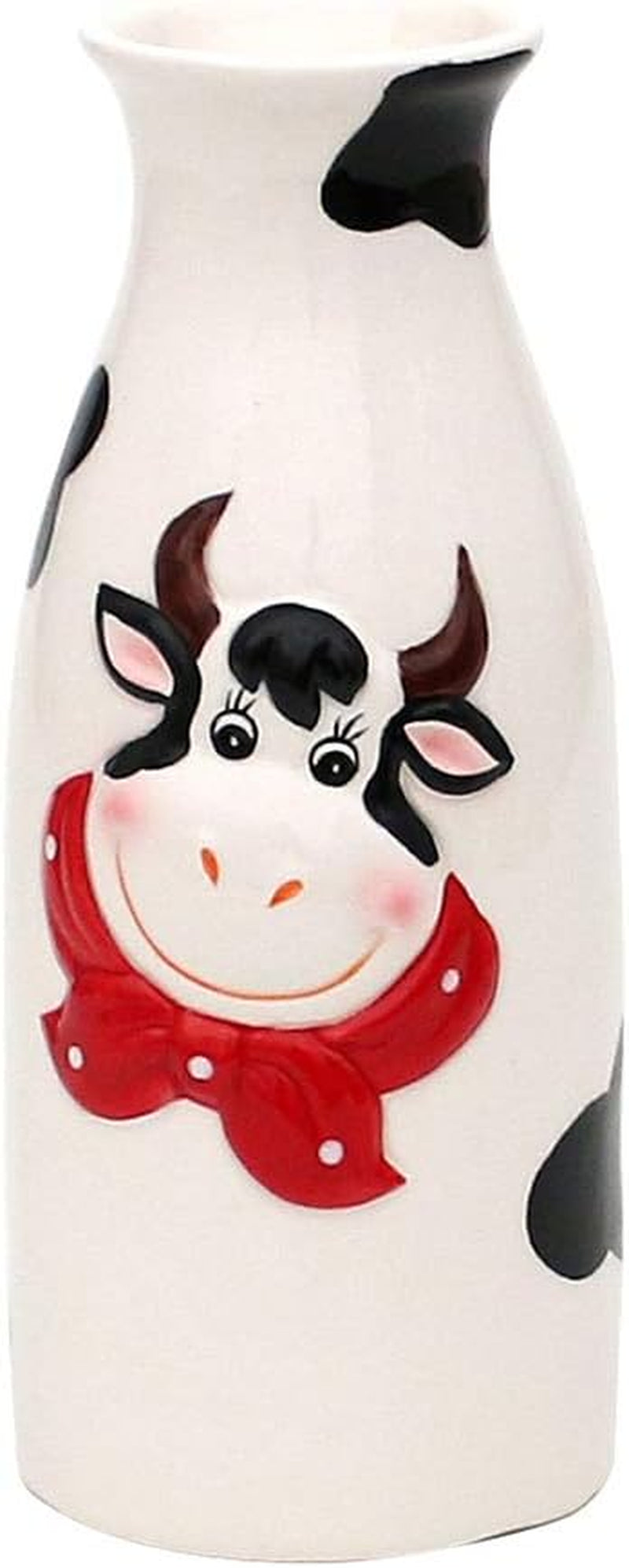 Caja de almacenamiento de cerámica de vaca Dekohelden24, aprox. 12 x 11 x 20,5 cm, 20 Cajas para guardar alimentos Naty Shop Jarra para leche