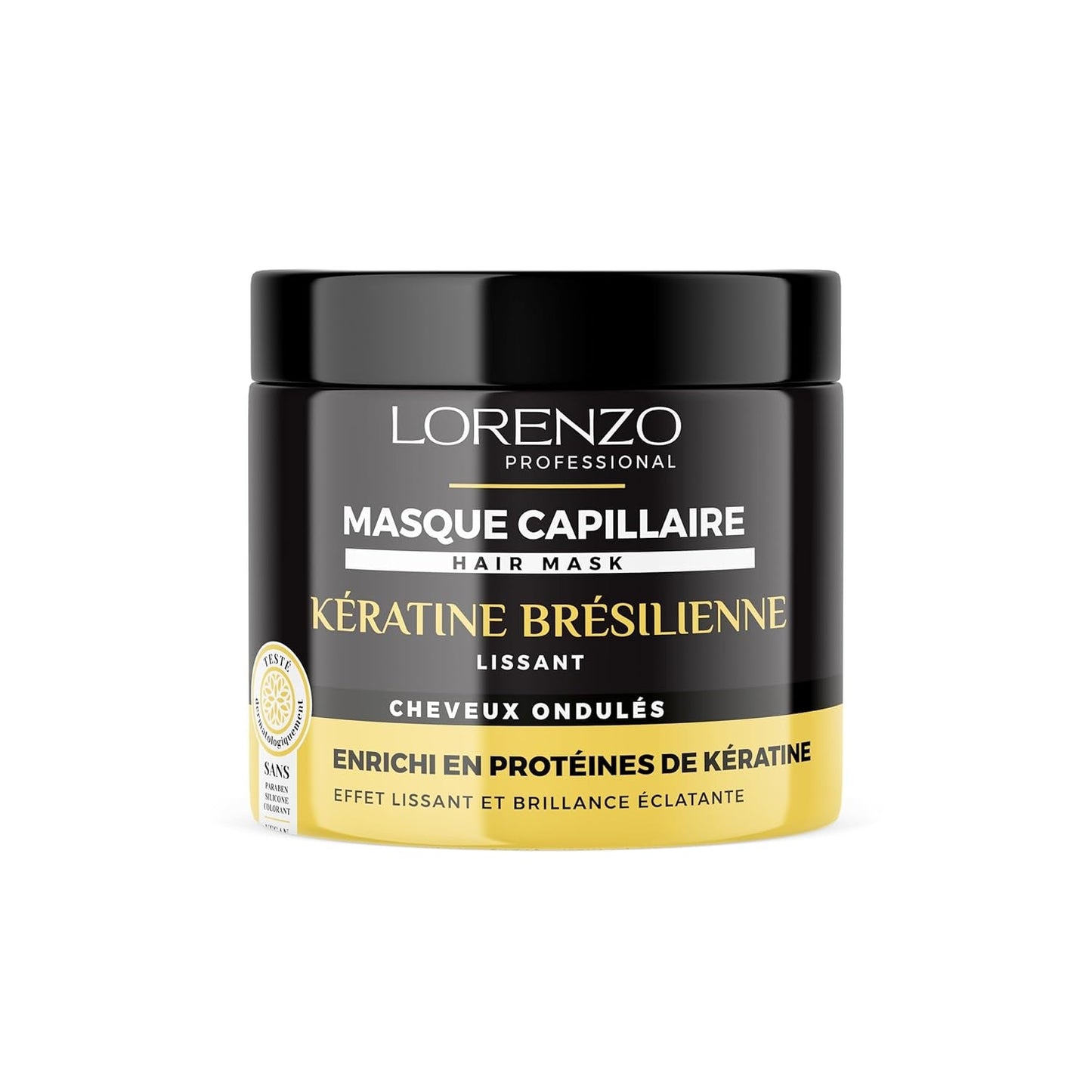 Mascarilla capilar con ajo negro (cabello quebradizo) 500 ml Naty Shop Mascarilla capilar con queratina brasileña