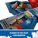 LEGO Marvel X-Jet Los X-Men Modelo de avión de construcción con figuras que incluyen Wolverine y Pícaro Juguete de superhéroe para niños Regalo para niños y niñas 8 años 76281 Juegos de construcción Beuche den LEGO-Store