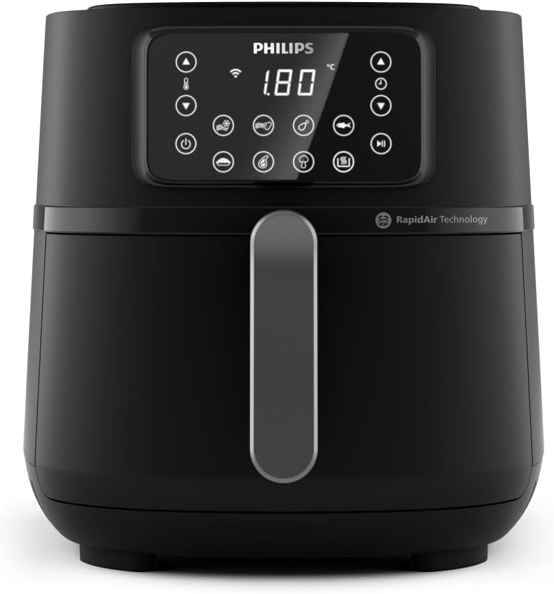 Philips 3000Er Airfryer XL - Tecnología Rapid Air, freír con hasta un 90% menos de grasa, capacidad 1,2 kg, 6,2 litros, pantalla táctil Electrodomésticos Naty Shop Schwarz Conexión inalámbrica 7,2 L
