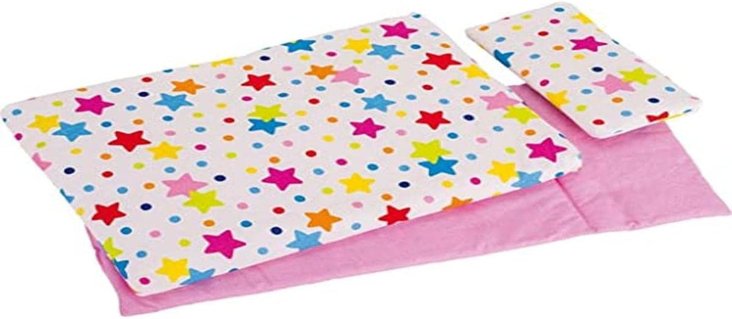 51564 Ropa de cama para muñecas Stars, surtida, a partir de 3 años
