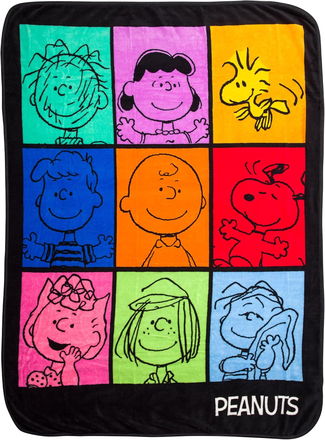 Manta colgante Silver Buffalo Garfield, forro polar, 114,3 X 152,4 cm Camas y mantas Rejilla con personajes Silver Buffalo Peanuts