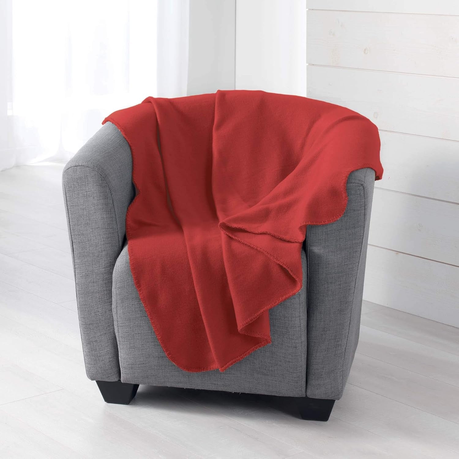 Douceur D'Intérieur, manta polar Milou rosa antiguo, 125 x 150 cm Douceur d'Intérieur Camas y mantas Rojo carmín 125 x 150 cm