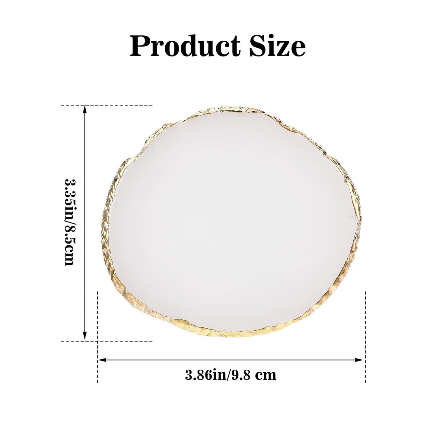 Maniküre Gemalt Palette Nail Art Palette Kunstharz Nagelkunst Nail Art Make up Paletten Nagelmalerei Display Fach Kosmetik Mischwerkzeuge (blanco)