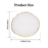 Maniküre Gemalt Palette Nail Art Palette Kunstharz Nagelkunst Nail Art Make up Paletten Nagelmalerei Display Fach Kosmetik Mischwerkzeuge (blanco)