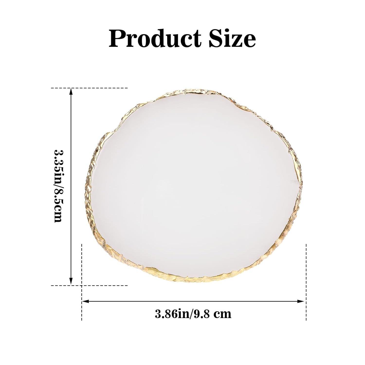Maniküre Gemalt Palette Nail Art Palette Kunstharz Nagelkunst Nail Art Make up Paletten Nagelmalerei Display Fach Kosmetik Mischwerkzeuge (blanco)