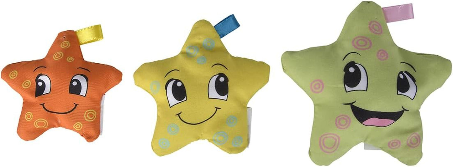 Simba 104010071 - Estrella de mar blanda ABC, juguete infantil, estrellas textiles rellenas de poliestireno, 3 piezas, a partir de 6 meses Juguetes Bebe Naty Shop