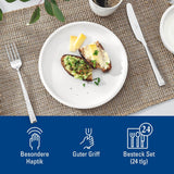 Juego de cubiertos Villeroy & Boch Blacksmith para hasta 6 personas, 24 piezas, acero inoxidable