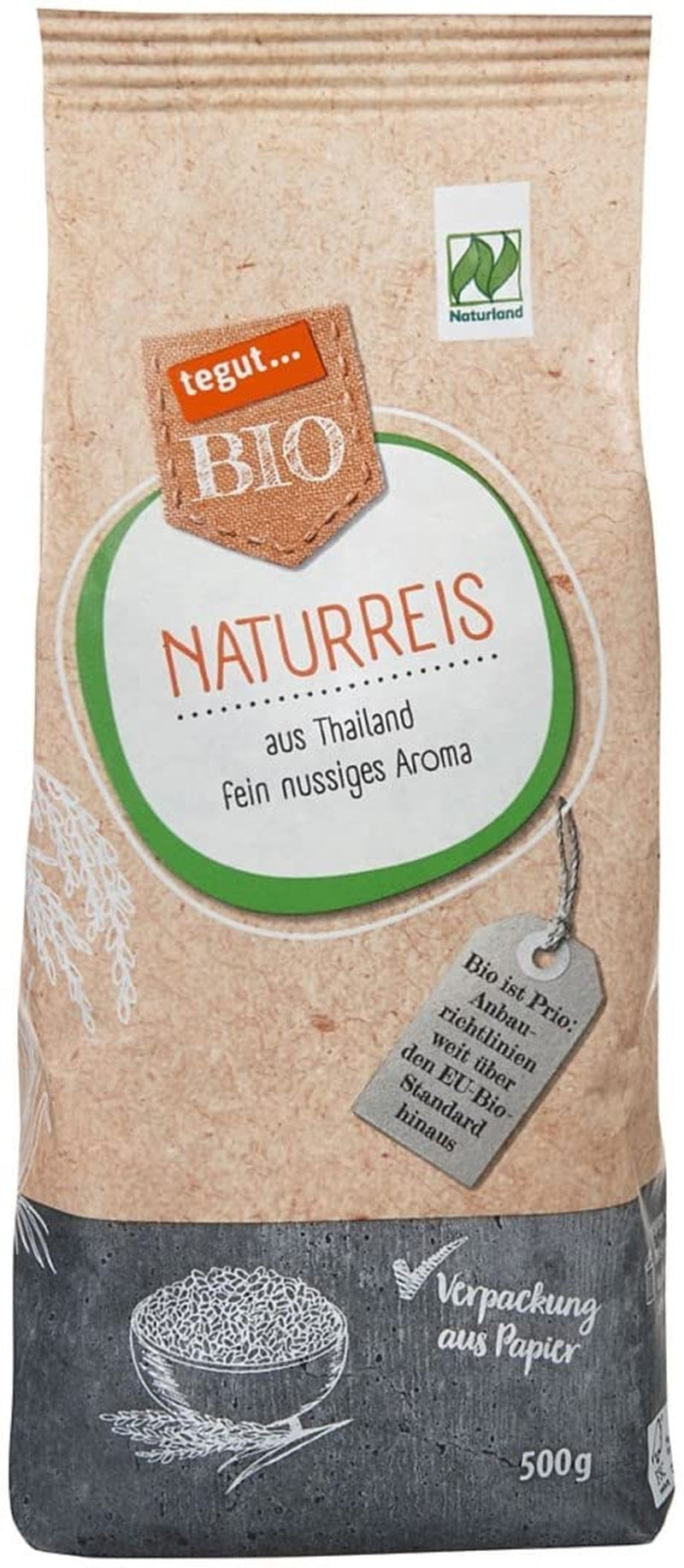 tegut... Arroz integral ecológico, 1 x 500 g