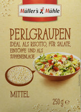 Cebada perlada Müller's Mühle, 250 g (paquete de 5)