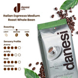 Danesi Decafeinato (Descafeinado), Frijoles, 1 Paquete (1 x 1 kg)