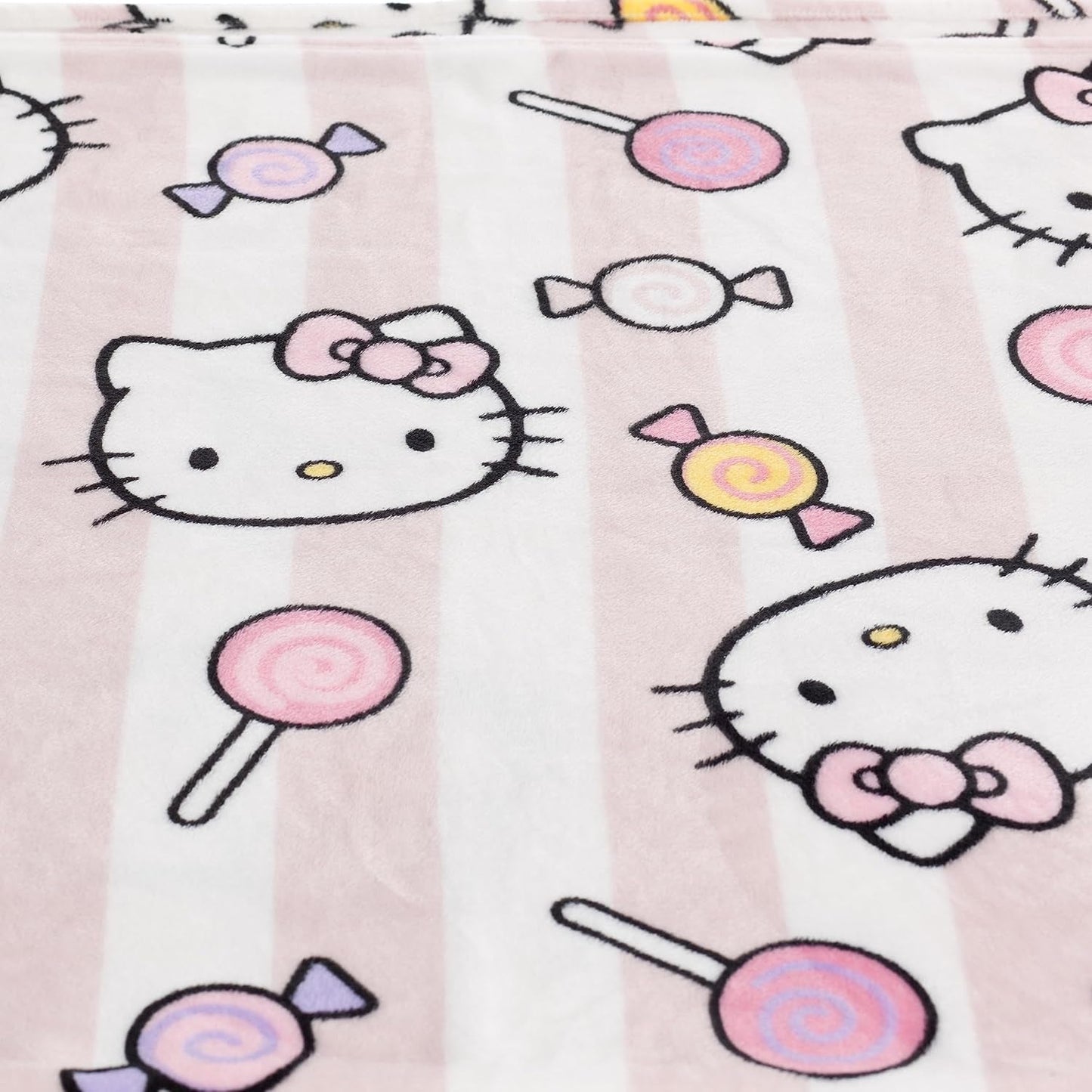 Colcha Hello Kitty, rosa, manta suave 130X170Cm, colcha o colcha para sofá de microfibra. Calidad con certificado Oekotex, Camas y Mantas Sanrio Besuche den Kanguru-Store