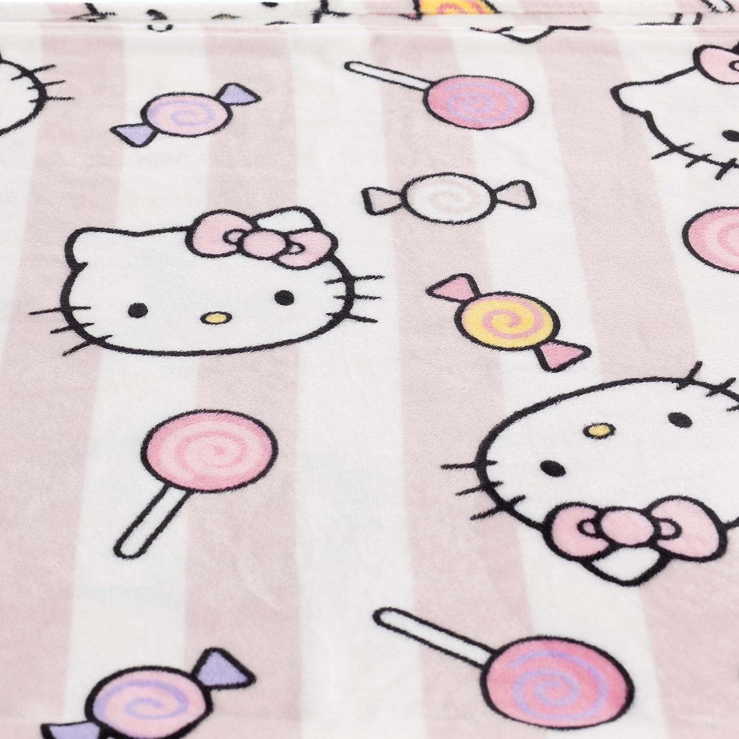 Colcha Hello Kitty, rosa, manta suave 130X170Cm, colcha o colcha para sofá de microfibra. Calidad con certificado Oekotex, Camas y Mantas Sanrio Besuche den Kanguru-Store