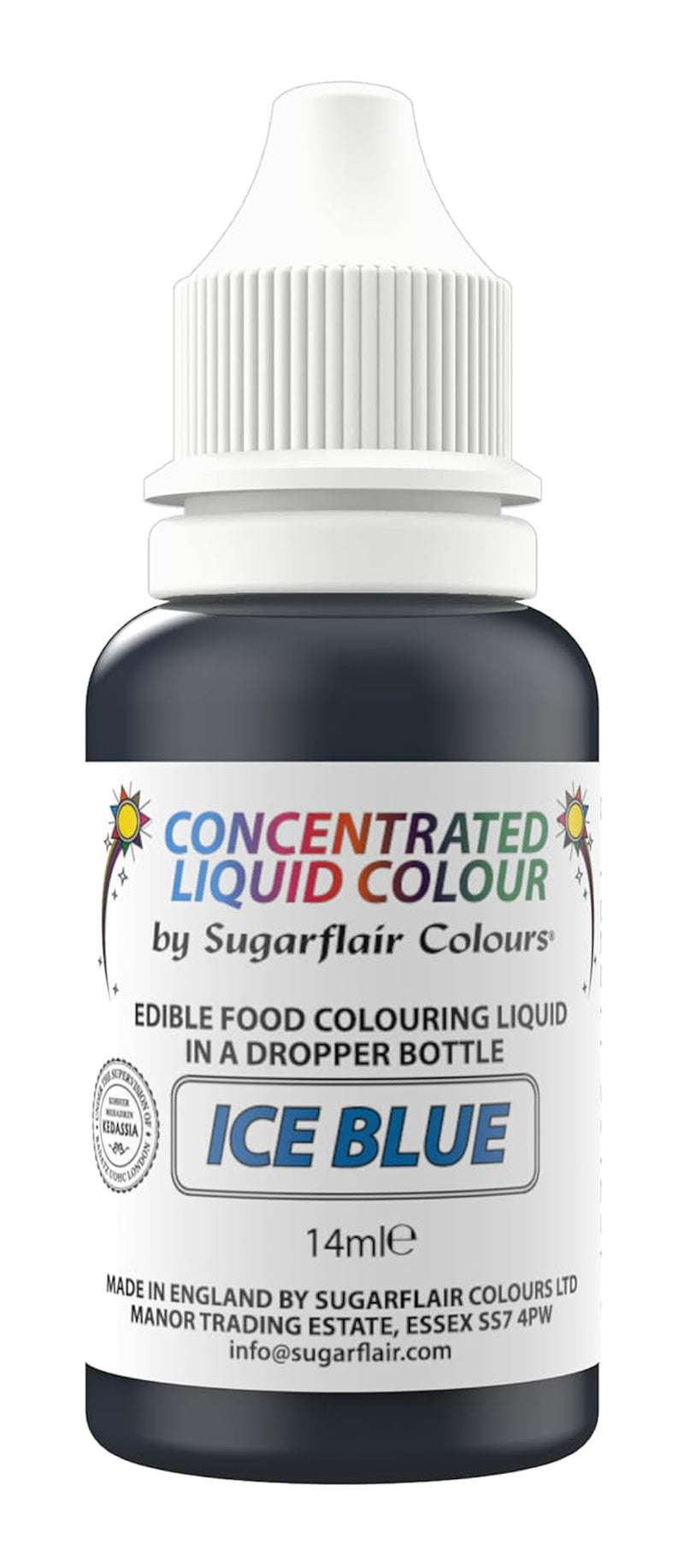 Sugarflair - Gotas comestibles líquidas de color verde primavera - Color alimentario de crema de mantequilla con pasta de azúcar - Aerógrafo - 14 ml
