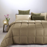 Edredón moderno Caleffi, microfibra, color topo, cama doble Edredones y colchas Naty Shop Título predeterminado