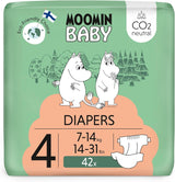 Pañales Moomin Baby Eco, talla 3, 5-8 kg, 48 piezas, pañales suaves premium | Suave y agradable para la piel, transpirable, absorbente, sin productos químicos innecesarios |