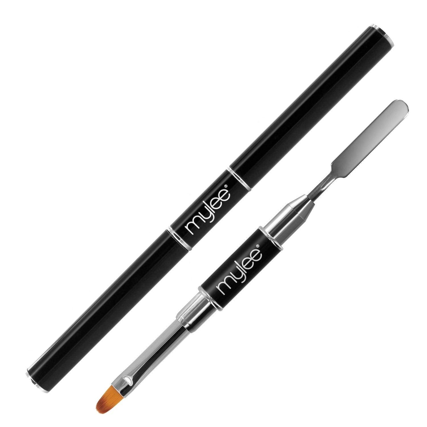 Mylee Magic Extender Gel Tool con dos extremos - 2 en 1 Pinsel & Spachtel para UV/LED Nagelkunst, Nagelspitzen y para extensiones
