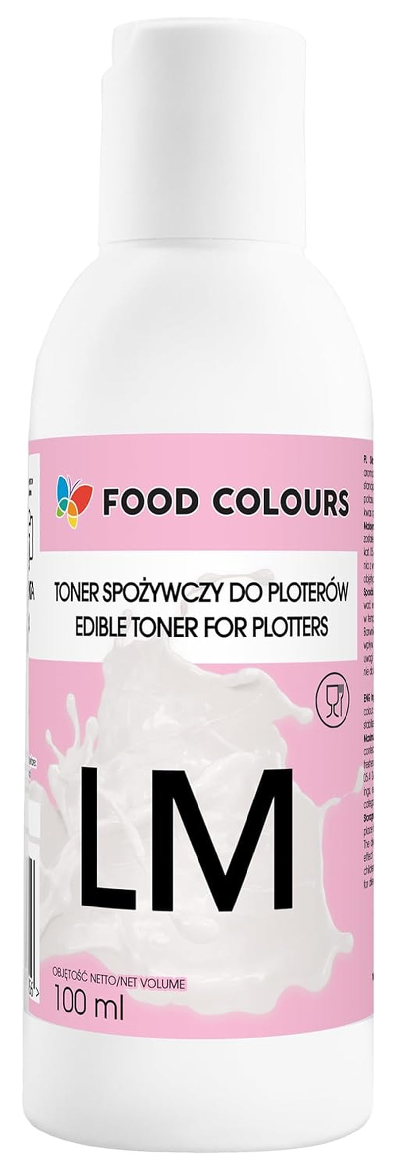 Set de colorantes alimentarios con tintas comestibles para plotters 6 x 100 ml | Cian claro | Cian | magenta claro | | Magenta | Amarillo | Negro | Impresión comestible, impresión de papel de oblea, cobertura decorativa para pasteles