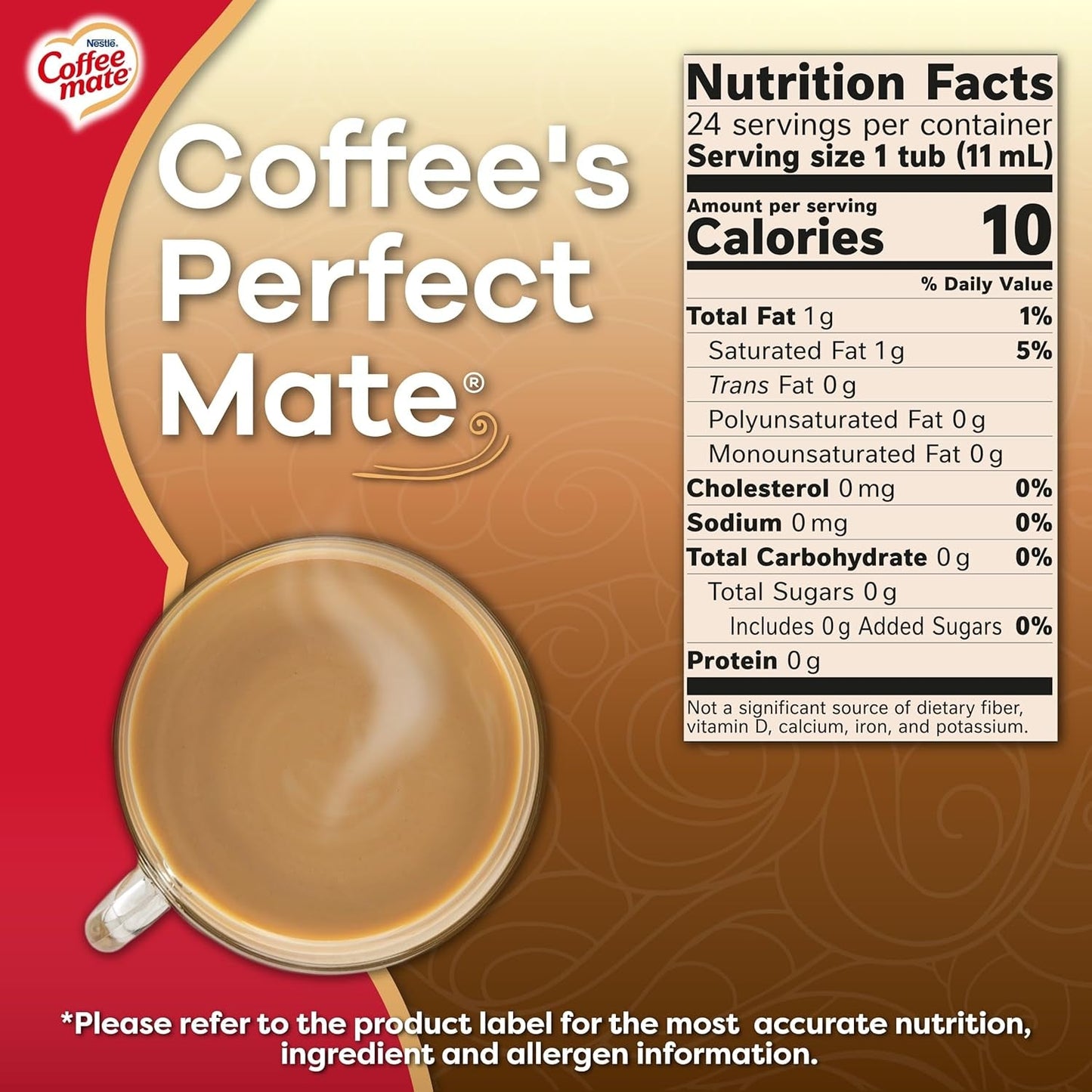 Nestlé Coffee-Mate Original Flüssige Kaffeesahne (24x11ml) ¡Importado en EE. UU.!