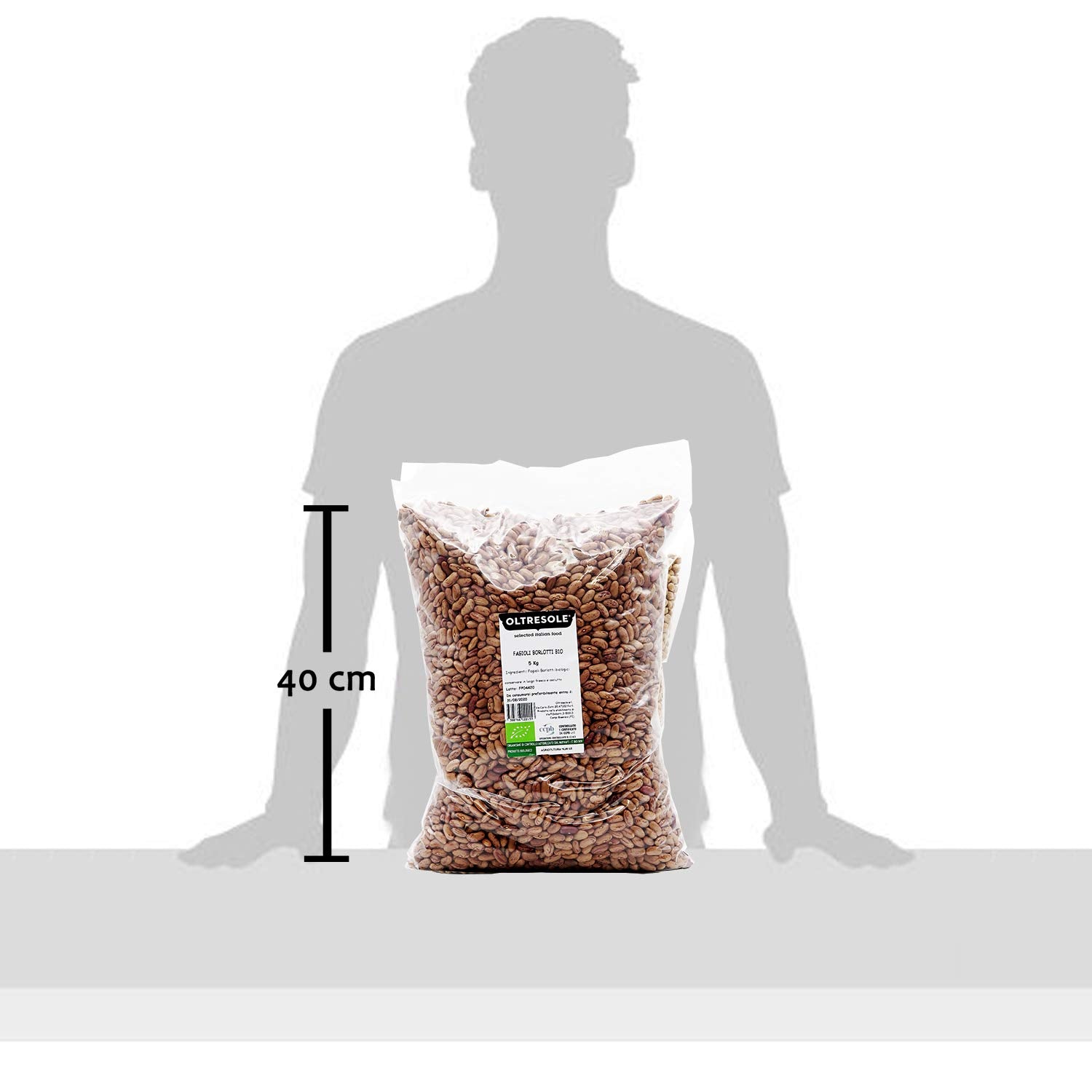 , Judías borlotti ecológicas 5 kg, legumbres secas ecológicas de cultivo controlado, Cereales Naty Shop