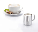 Westmark Brasilia Jarra de leche 200 ml - ideal para crema de café, leche, miel y otros aditivos de café y té, accesorio de barista - acero inoxidable