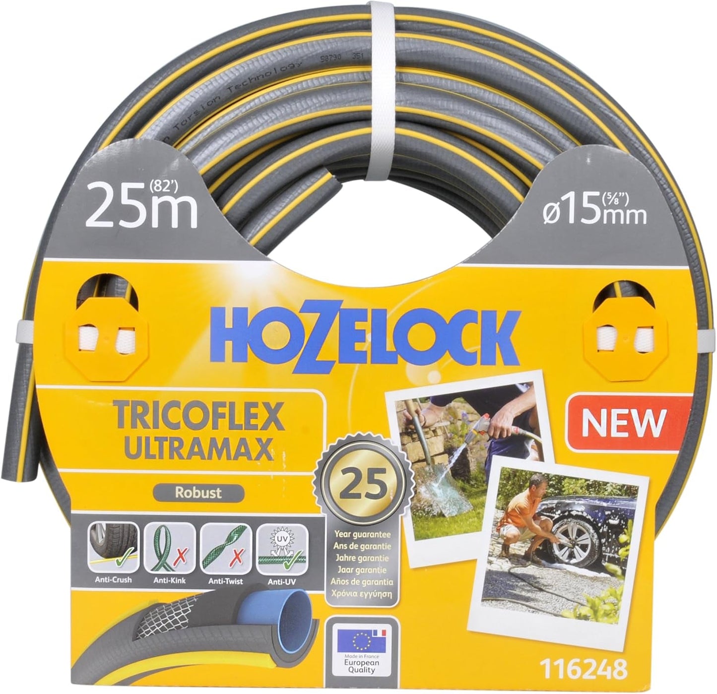 Manguera Hozelock Tricoflex Ultramax 25 m (diámetro 12,5 mm)