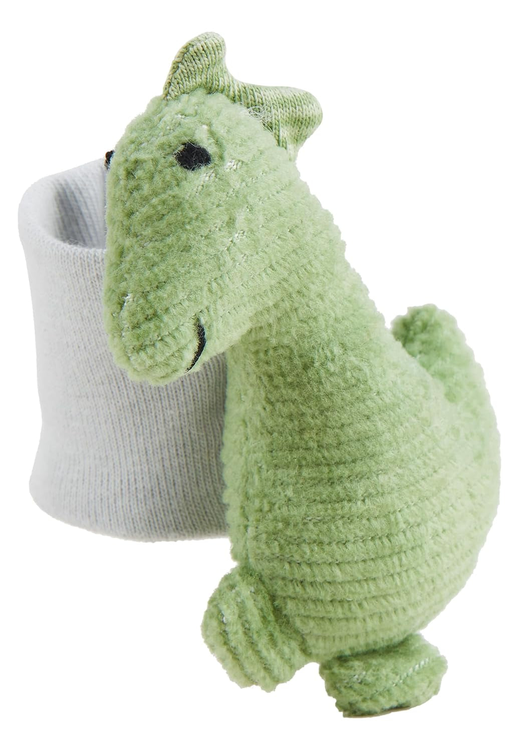 Sterntaler Sonajero de brazo Dino Rexi - Sonajero de cuerda suave y suave - Sonajero de mano para bebé con correa elástica - Juguete para jugar, abrazar y sonajero, Verde Piedra Baby Toys Naty Shop