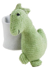 Sterntaler Sonajero de brazo Dino Rexi - Sonajero de cuerda suave y suave - Sonajero de mano para bebé con correa elástica - Juguete para jugar, abrazar y sonajero, Verde Piedra Baby Toys Naty Shop