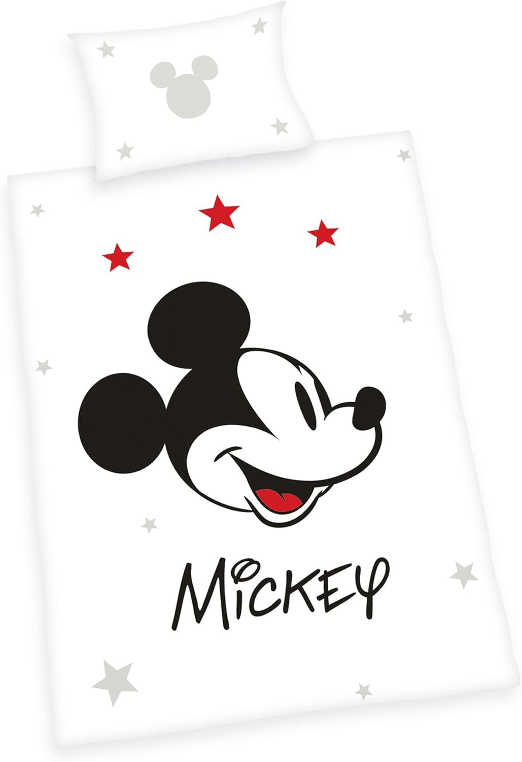 Ropa de cama Mickey Mouse, reversible, 100% algodón Ropa de cama infantil Naty Shop Default Title