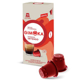 Gimoka Kaffeekapseln Espresso Intenso, Intensität 12/13-100 Kapsel - Compatible con Nespresso* Haushalts-Espressomaschinen - 100 Stück (10 x 10 Getränke) - Hergestellt in Italien