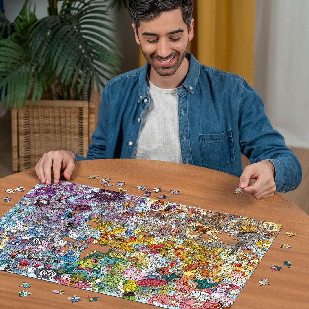 Ravensburger Puzzle 1000 Piezas 12000460 Pokémon Desafío - Los 150 Pokémon de la primera generación como un desafiante rompecabezas para adultos y niños a partir de 14 años Puzzle Naty Shop