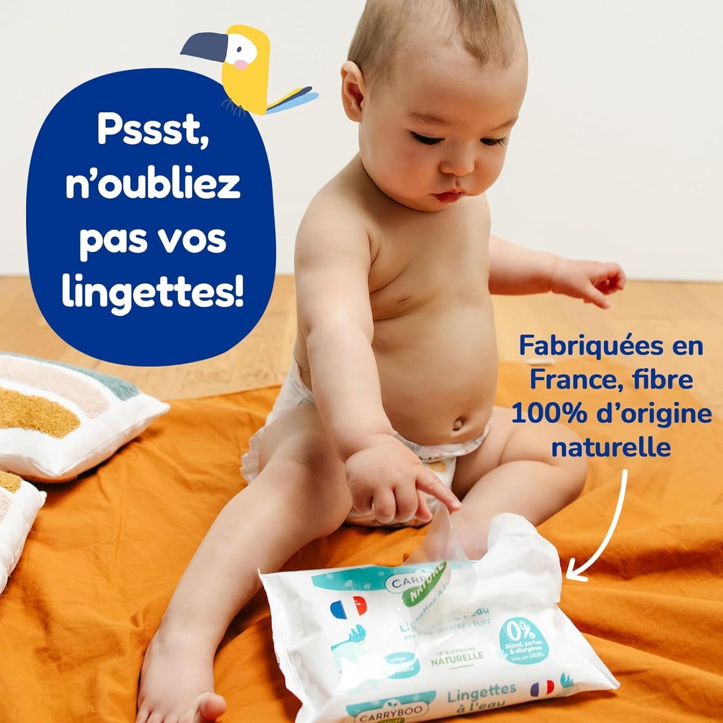 - Tamaño de pañal 4+ 9-20 kg – Ökologische Babywaidern – natürliche Babypflege, hypoallergen, ohne Parfüm und auslaufsicher – hermestellung in Frankreich – 126 pañales desechables – 1 mes