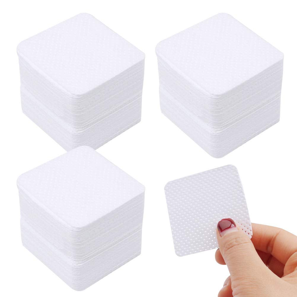 300 Stück Nagellackentferner Pads, Fusselfreie Nägel Wattepads Für Nägel Nagellackentferner Toallitas para uñas sin pelusa Limpiador Gelnägel - Rosa