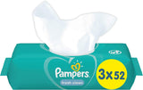 Pampers Fresh Clean Toallitas Bebé 81688041, 3x52 Piezas, (Toallitas Bebé, Bolsa De Plástico, Niña/Niño, Turquesa, Blanco, Alemania, 896,7g)