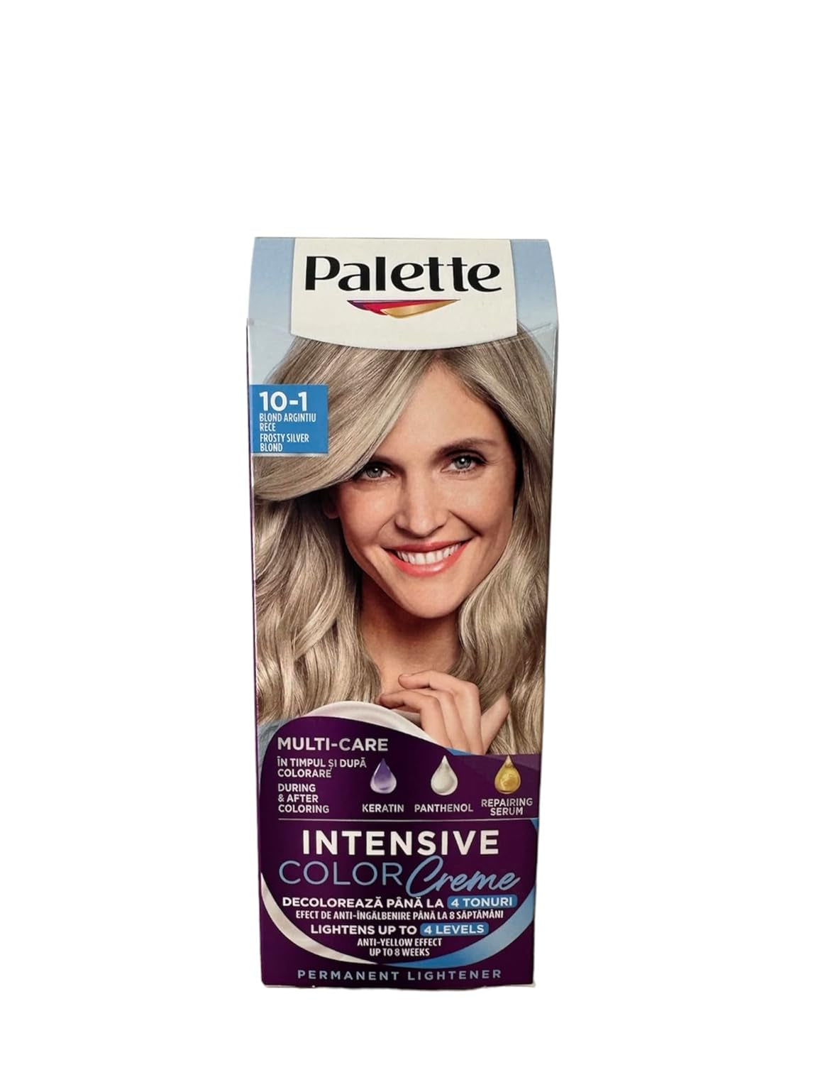 PALETA Intensive Color Creme Hair Colorant farba do w³osów kremie C10 Frosty Silver Blond Tinte para el cabello Naty Shop Título predeterminado