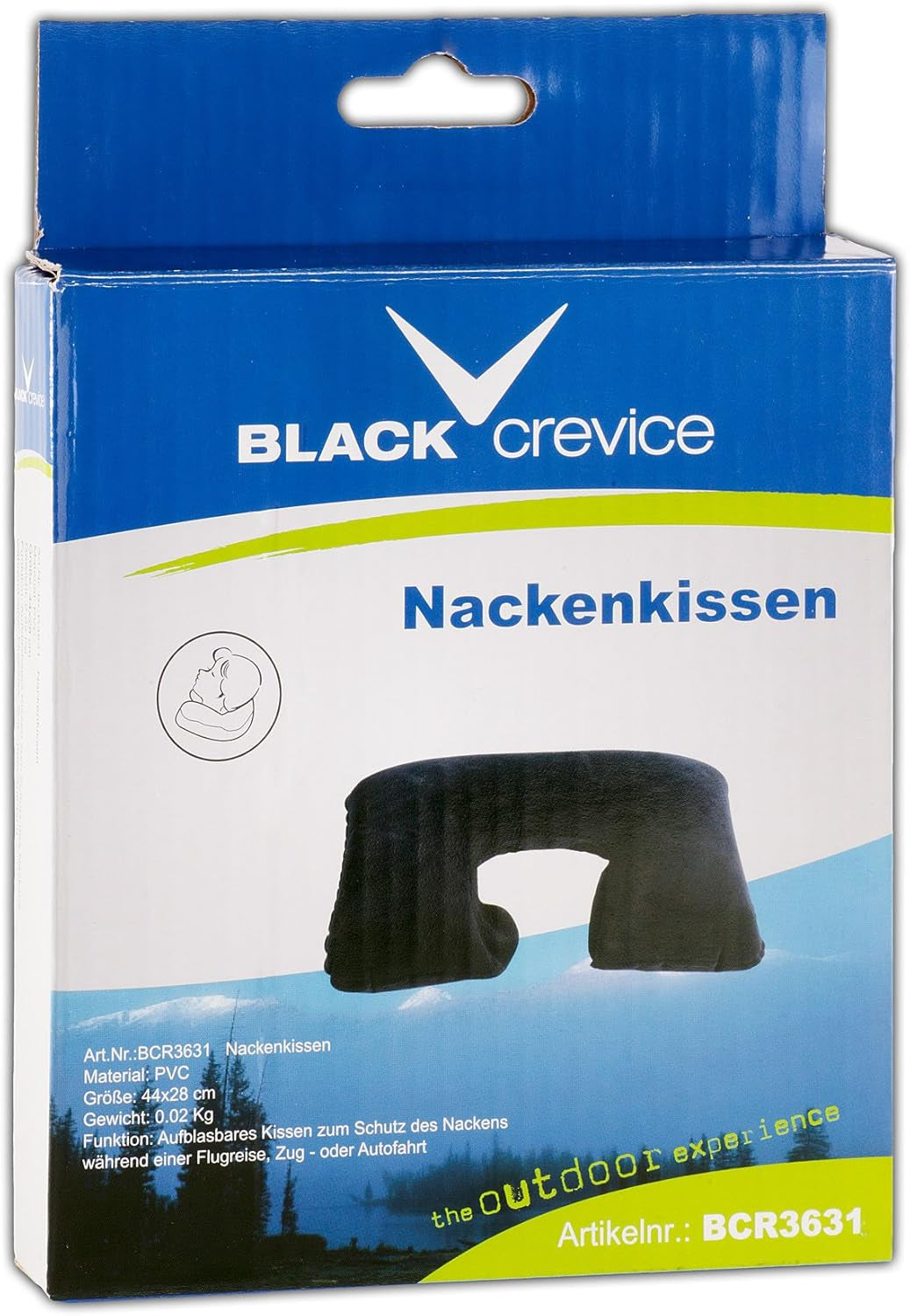 Almohada Inflable para el Cuello Black Crevice Almohada Cervical BCR3631 Azul Almohadas de Viaje Naty Shop