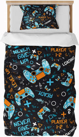 Ropa de Cama Infantil, Chico, Varios Modelos, con Cremallera, Microfibra Poliester Ropa de Cama - Infantil Naty Shop Mando de Juego 135X200 Cm + 80X80 Cm
