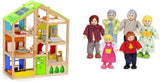 Hape E3401 Casa Four Seasons, Amueblada y E3500 - Familia de Muñecas, Piel Clara