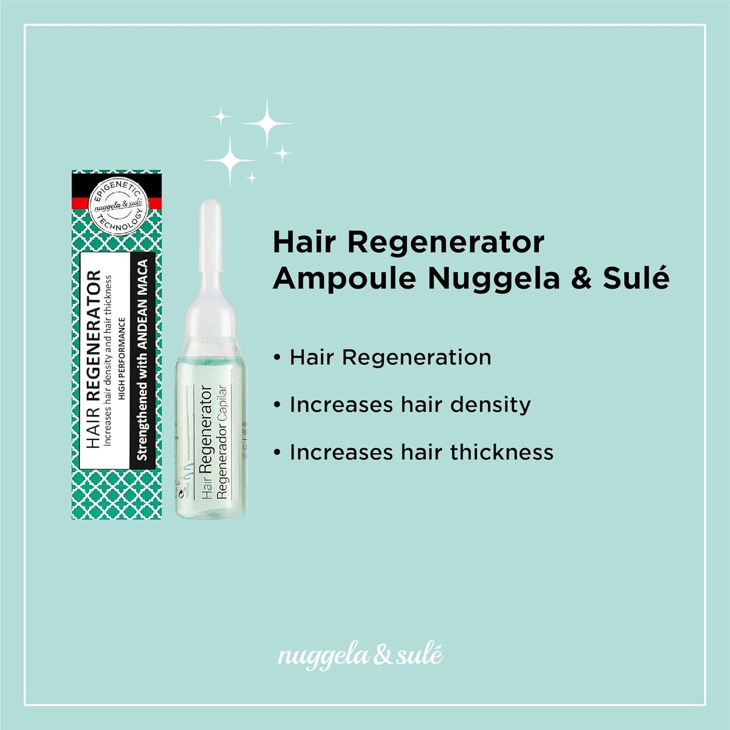 Nuggela & Sulé Ampollas acondicionadoras para el cabello, aumenta la densidad y fuerza del cabello Cuidado del cabello Nuggela